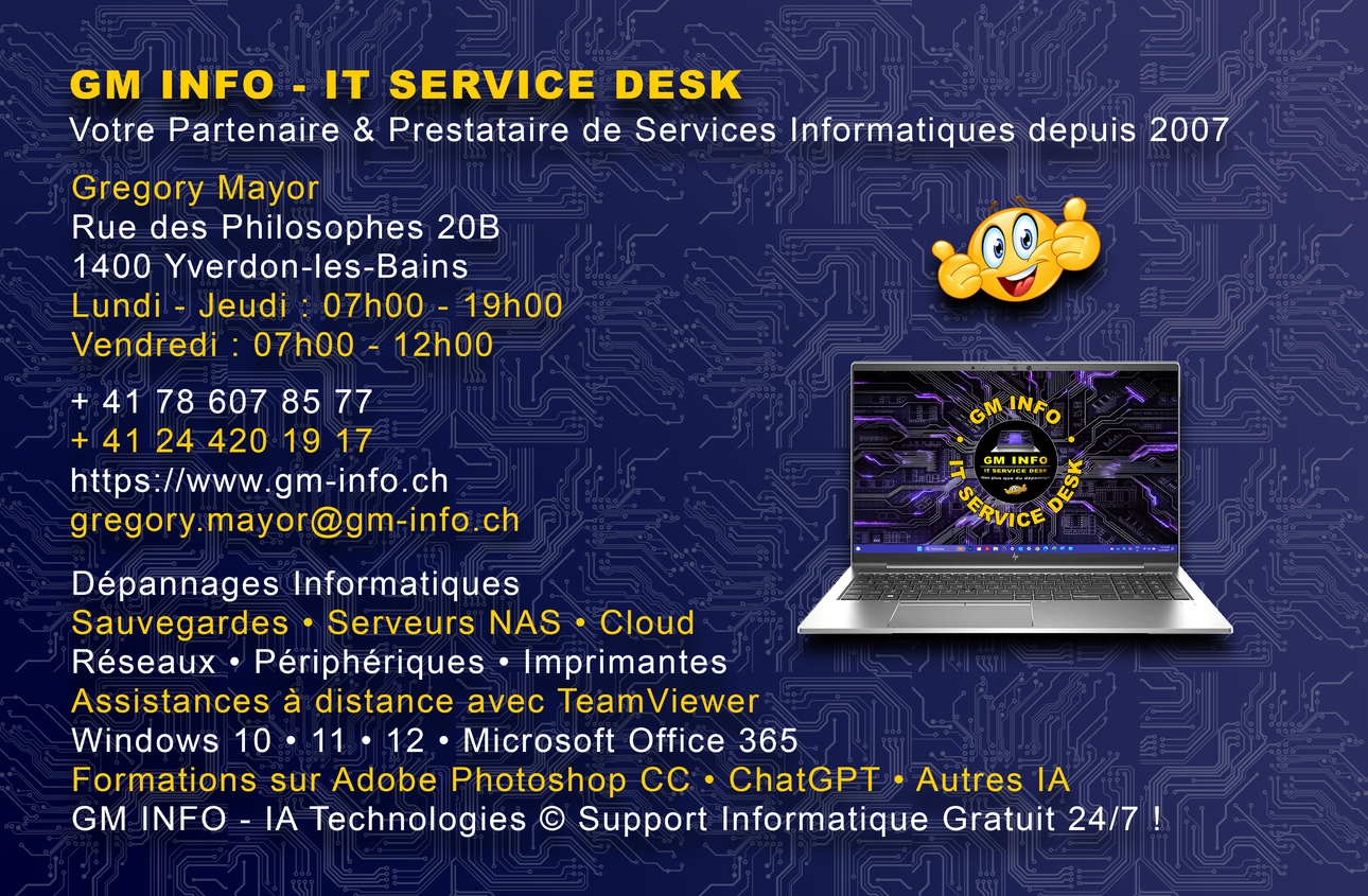 GM INFO - IT SERVICER DESK © Contact